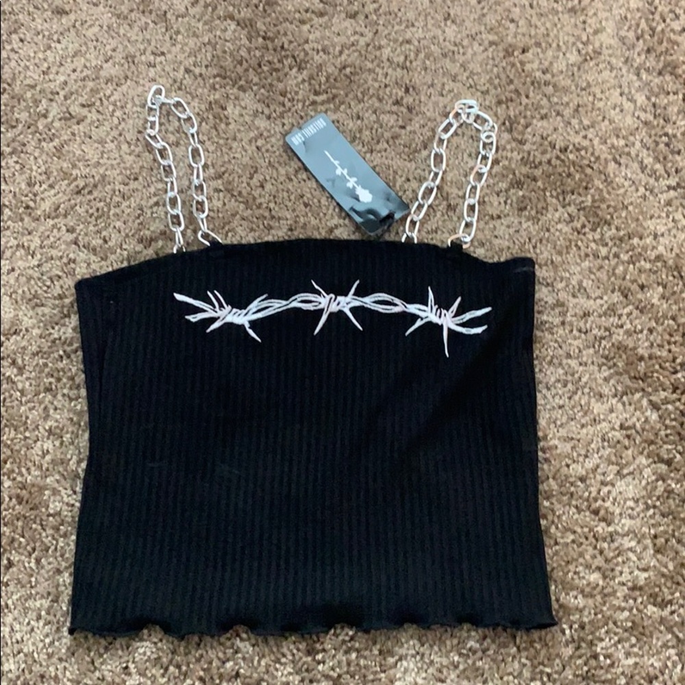 Dollskill Punk Barbwire Chained Cami
